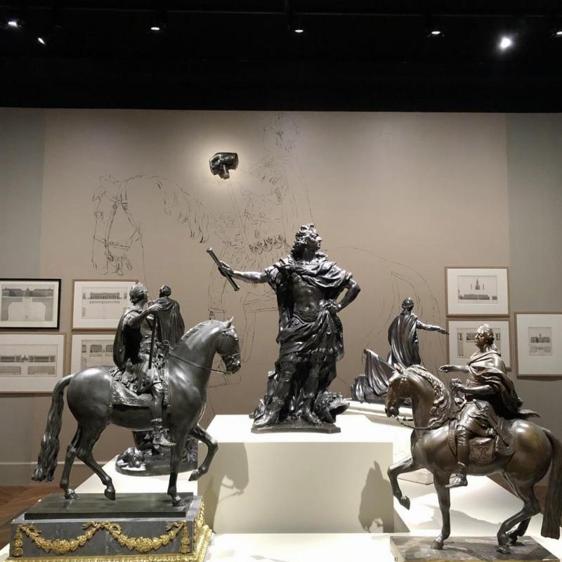 Maquette en terre cuite pour une grande louis sculpture en bronze